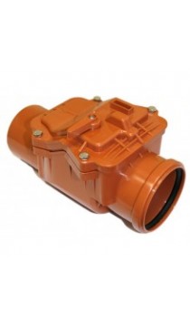 Обратный клапан канализационный 160 оранжевый